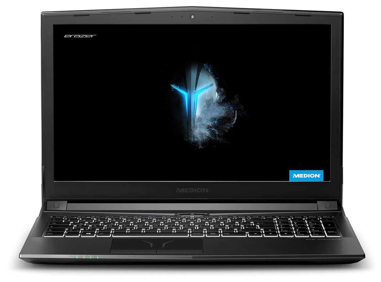 Medion ERAZER P6705 - Ordenador portátil 15,6" FullHD (Intel Core i7-8750H, 16GB RAM, 1TB HDD + 256GB SSD, Nvidia GTX1050Ti-4GB, Windows10) Negro - Teclado QWERTY español