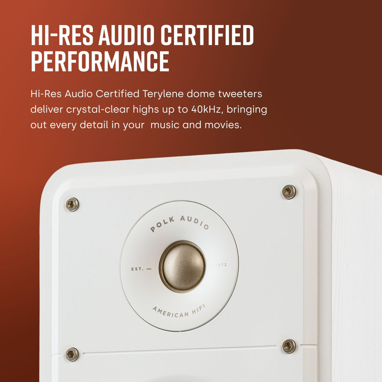 POLK AUDIO Signature Elite ES50 Altavoz de Suelo Hi-Fi, Blanco