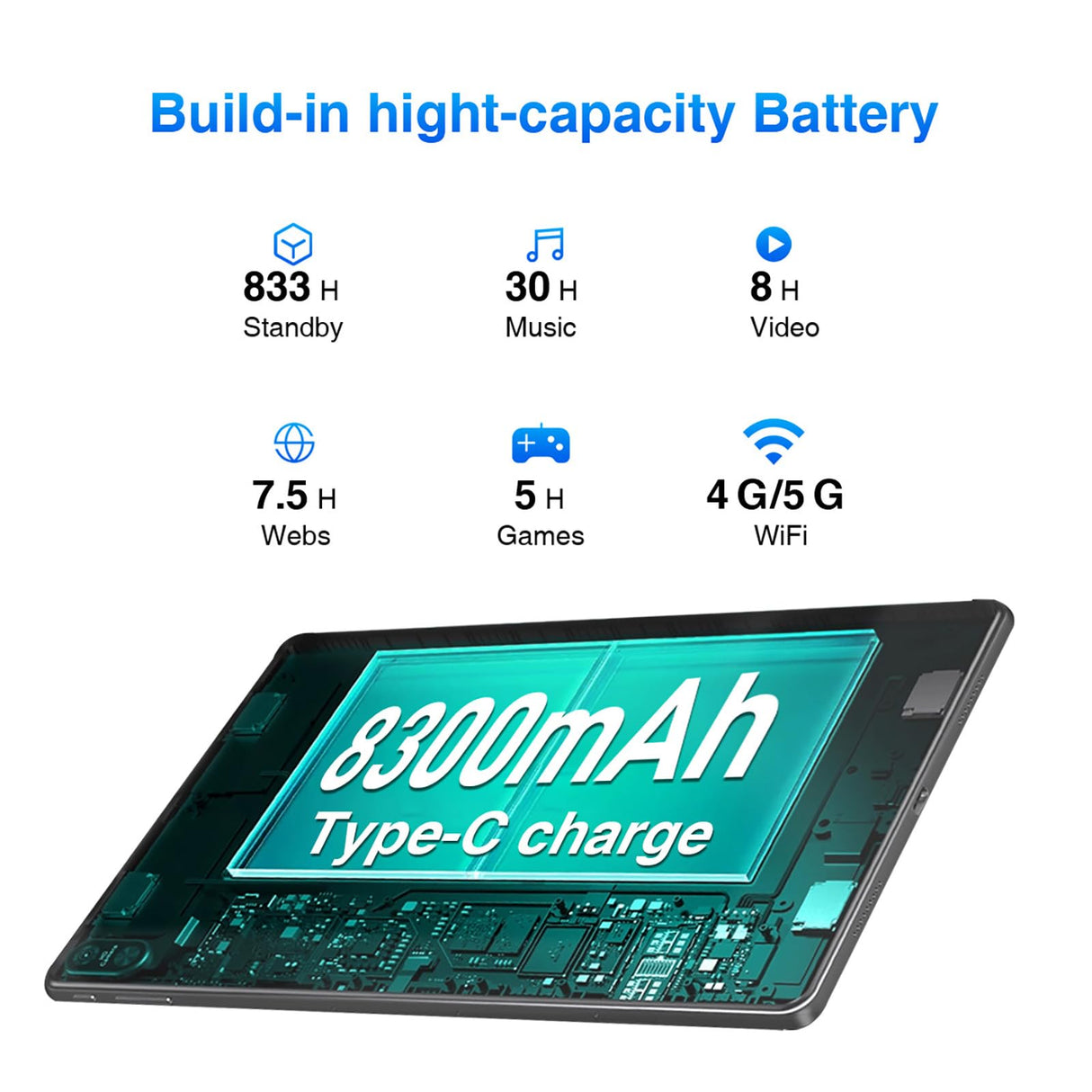 DOOGEE T20 Tablet 10,4 Pulgadas, 15GB RAM + 256GB ROM(TF 1TB), 2K TÜV Certificado Octa-Core Android 12 con 8300mAh Batería, Dual 4G y 2.4/5G WiFi, 16MP+8MP, 4 Altavoces Hi-Res Audio, Gris
