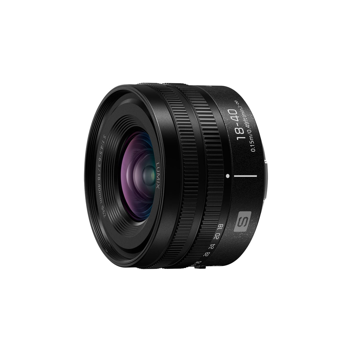 Panasonic Lumix S-R1840E 18-40 mm F4.5-6.3 Lente con Montura L, Lente De Cámara de Gran Angular de Fotograma Completo a Semiestándar, Longitud Focal Variable, Negro