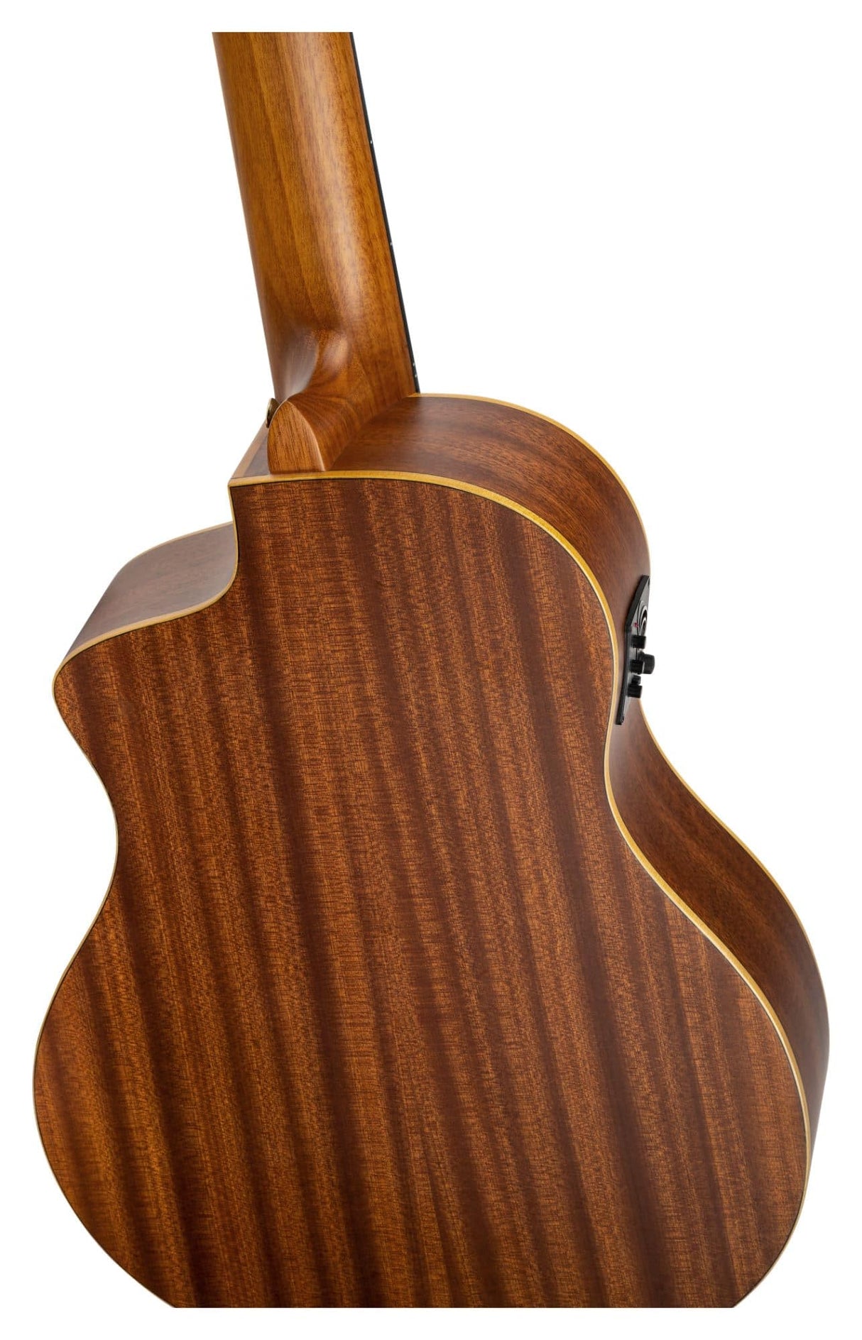 Ortega Guitars Family Series Pro - Guitarra de concierto de 7 cuerdas, electroacústica, abeto y sapele con acabado satinado, color natural, incluye funda (RCE133-7)