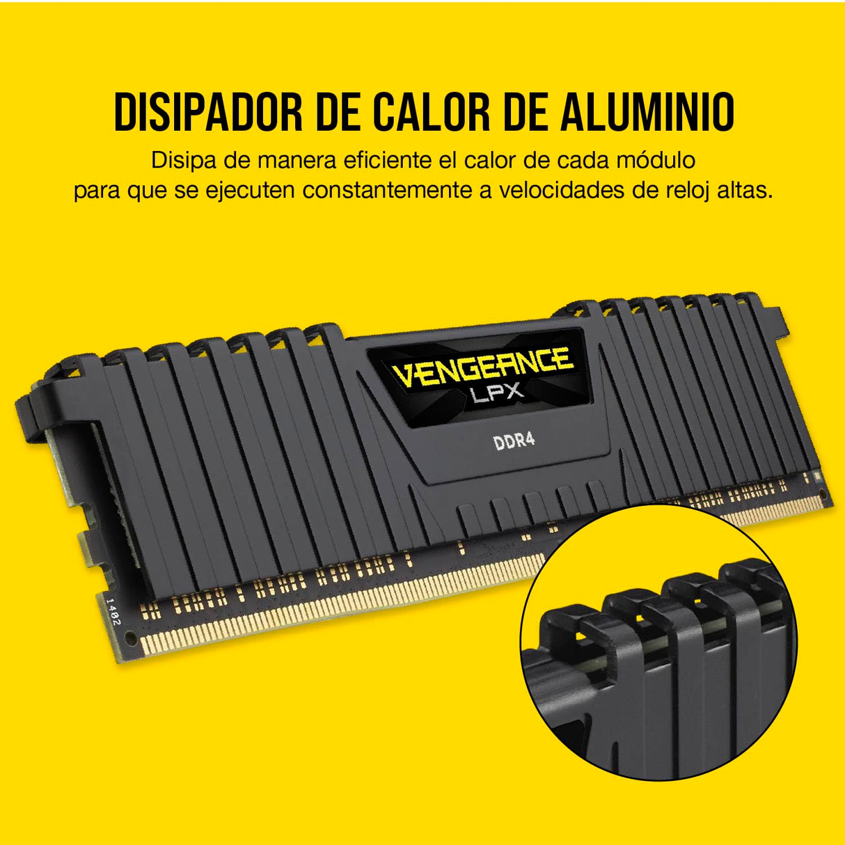 CORSAIR VENGEANCE LPX DDR4 RAM 32GB (2x16GB) 3200MHz CL16-20-20-38 1.35V Intel AMD Memoria de Ordenador de Sobremesa - Negro (CMK32GX4M2E3200C16)
