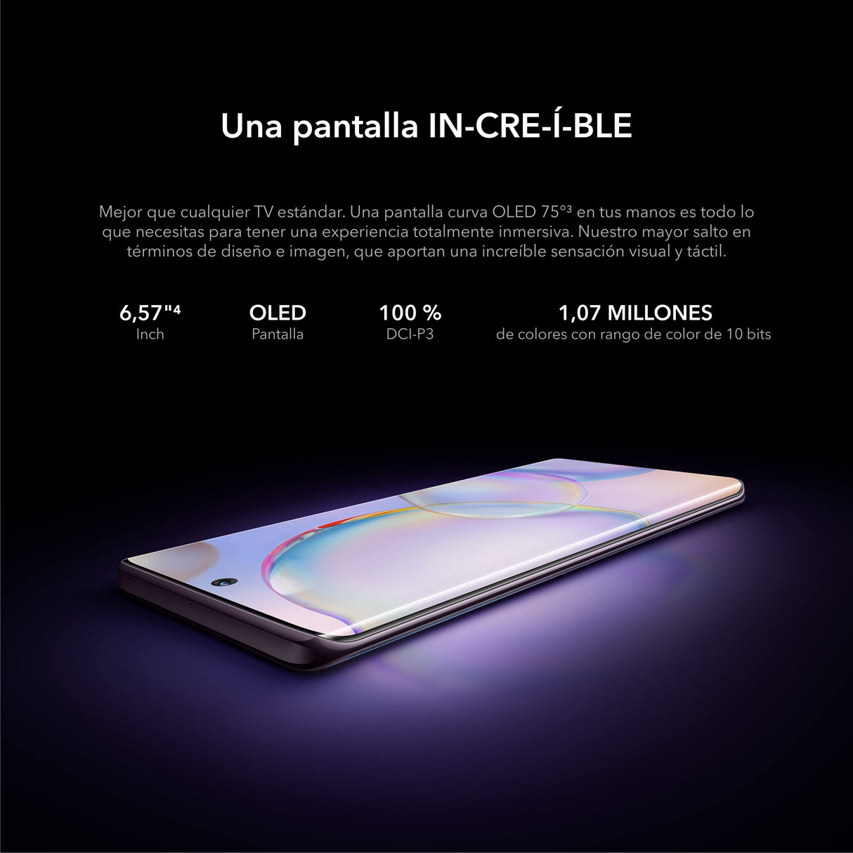 HONOR 50 Teléfono Móvil Desbloqueado 5G AMOLED Dual SIM 8+256 GB, con Cámara Cuádruple de de 108 MP, 120 Hz Pantalla Curva de 6,57" Pulgadas, Android 11,SuperCharge de 66 W, GMSn negro
