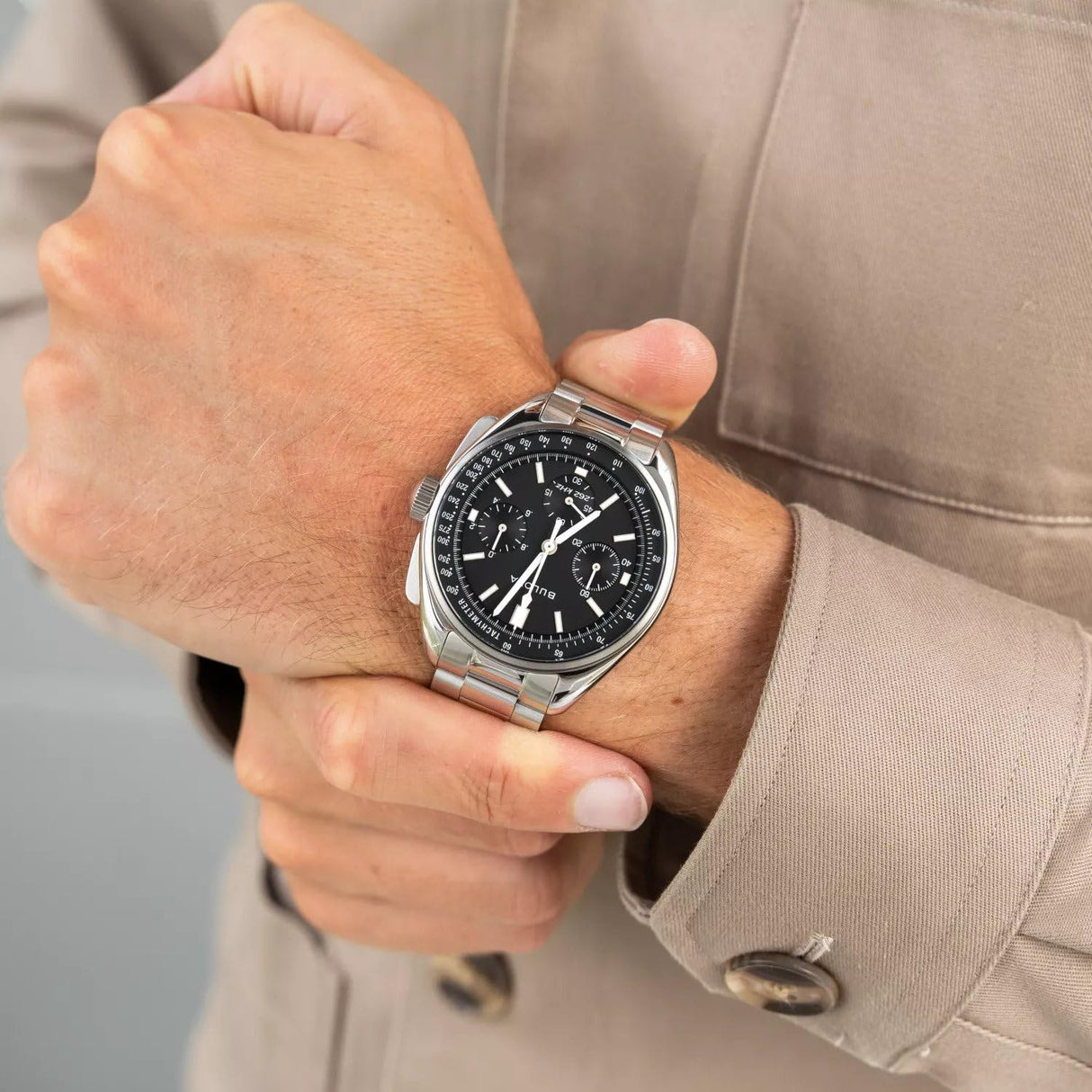 Bulova Reloj Cronógrafo para Hombres de Cuarzo con Correa en Acero Inoxidable 96K111
