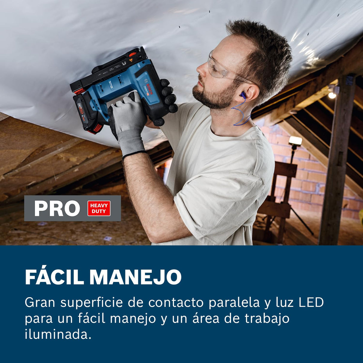 Grapadora para madera a batería GTH 18V-14 con Bosch Professional 18V System (incl. gancho para cinturón)
