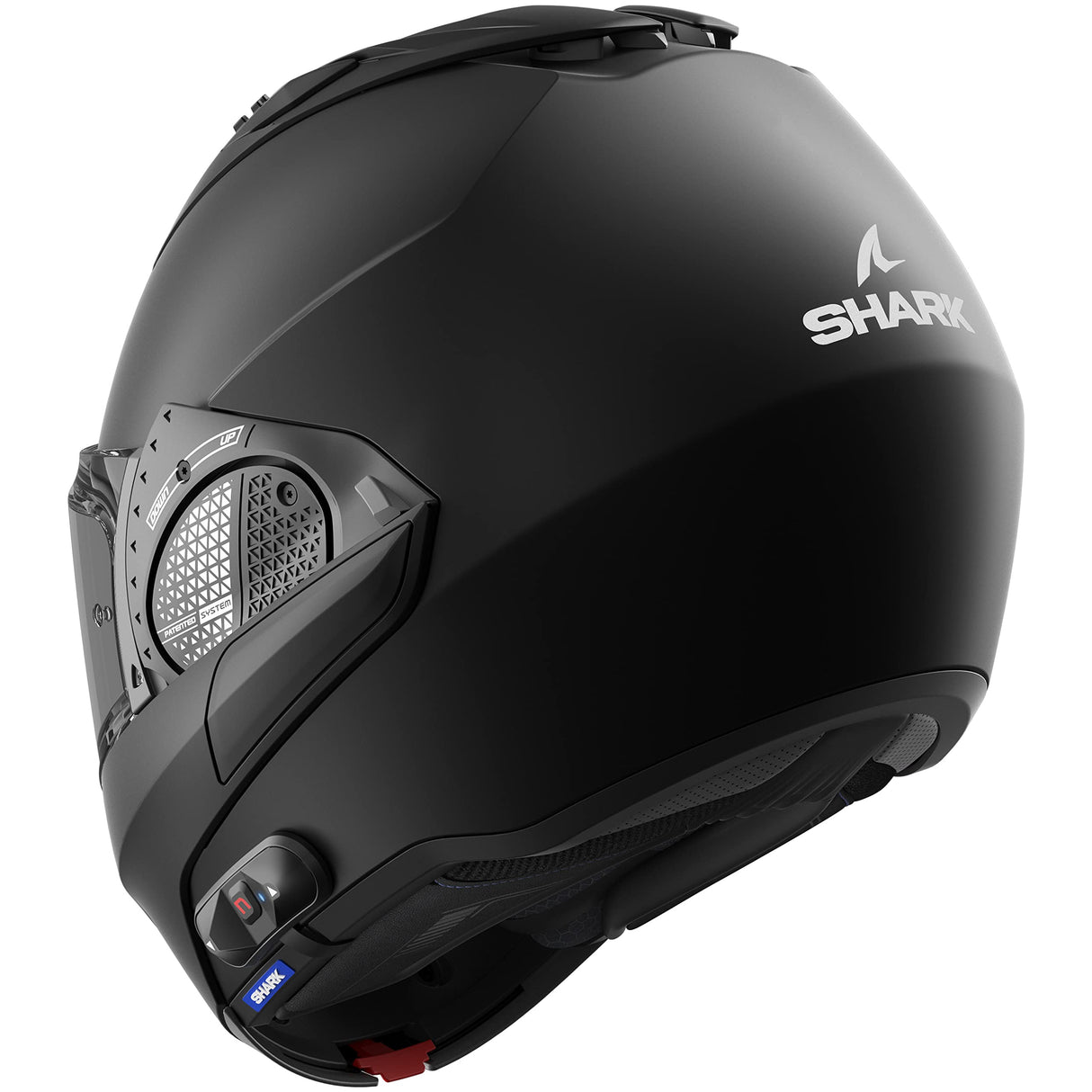 Shark Pack EVO-GT N-COM B802 Blank Black Mat S Casco de Moto, Unisex Adulto