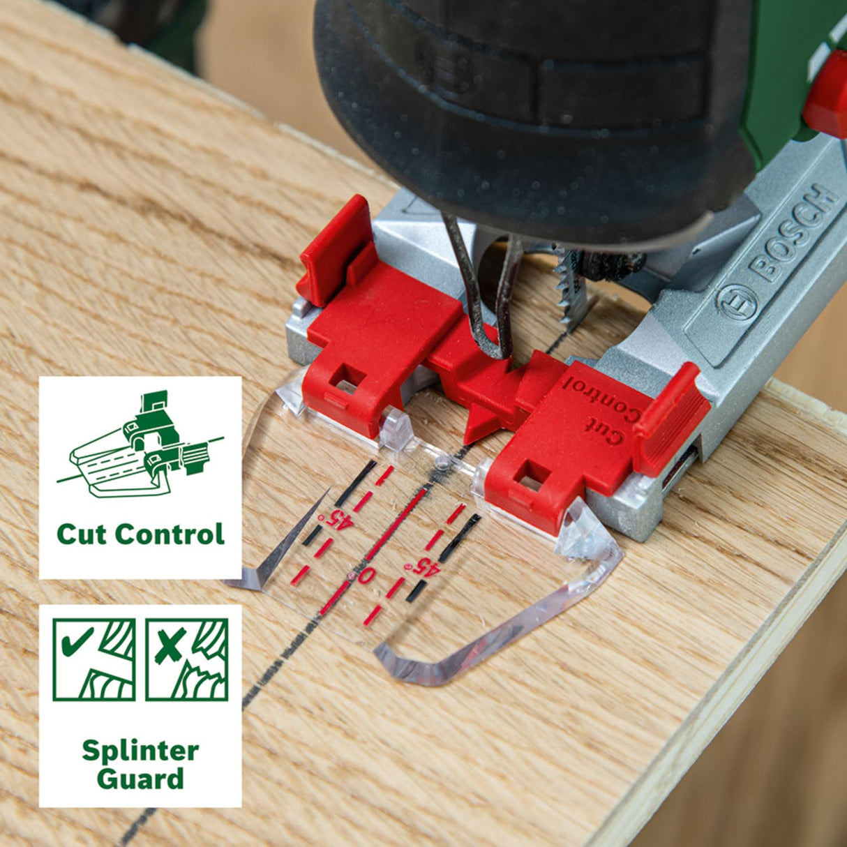 Bosch sierra de calar con batería AdvancedSaw 18V-140 motor Brushless; profundidad de corte en madera/acero/alu:140 mm/10 mm/20 mm; 3 hojas; 18V; con batería y cargador de 2,0 Ah