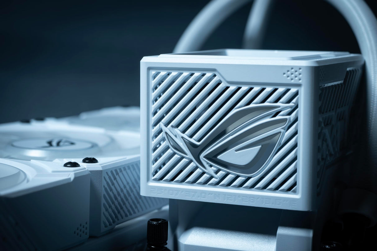 ASUS ROG Ryujin III 360 ARGB Extreme White Sistema de refrigeración AiO con Bomba Asetek Gen8 V2, Ventiladores magnéticos Reforzados, LCD de 3.5'', monitorización del Hardware y GIF Personalizados