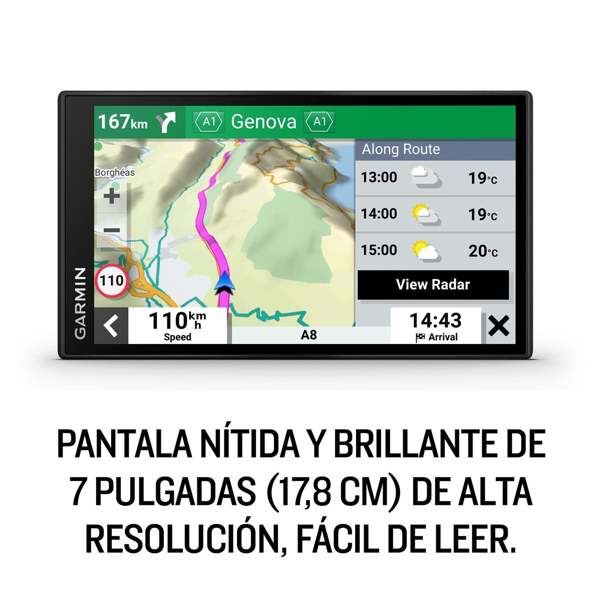Garmin Navegador GPS, Negro, 7" (17,8 cm)