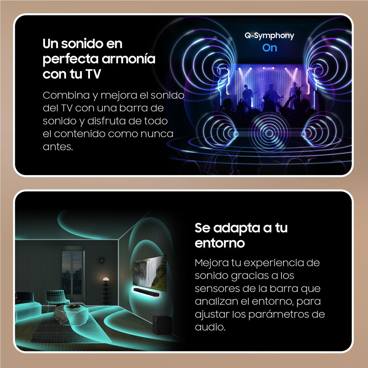 SAMSUNG Barra de Sonido HW-Q700D/ZF -Wireless Dolby Atmos, 3.1.2ch Sound, Q-Symphony, SpaceFit Sound