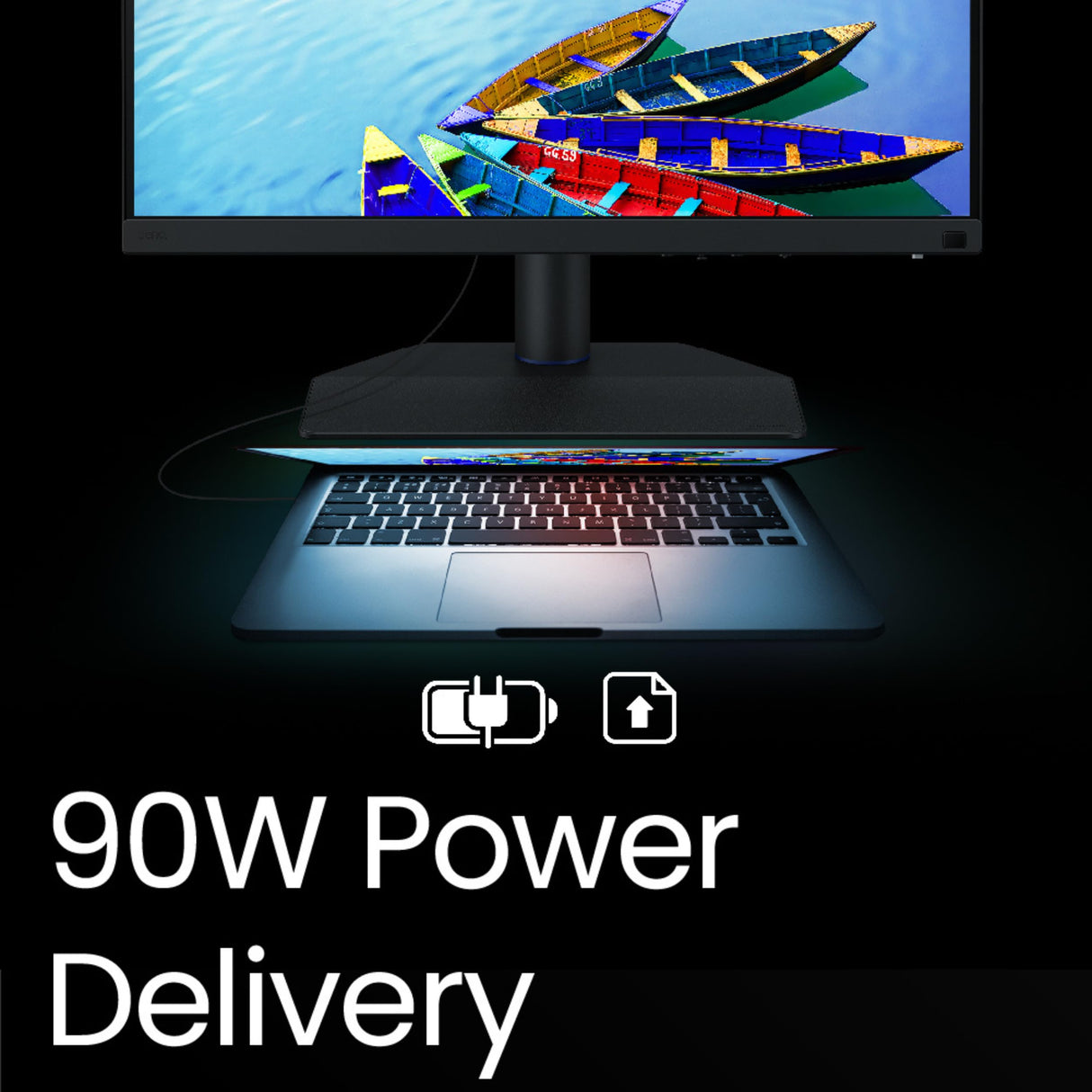 BenQ SW272Q Monitor para edición fotográfica 2K de 27 Pulgadas USB-C 90 W 99% Adobe RGB