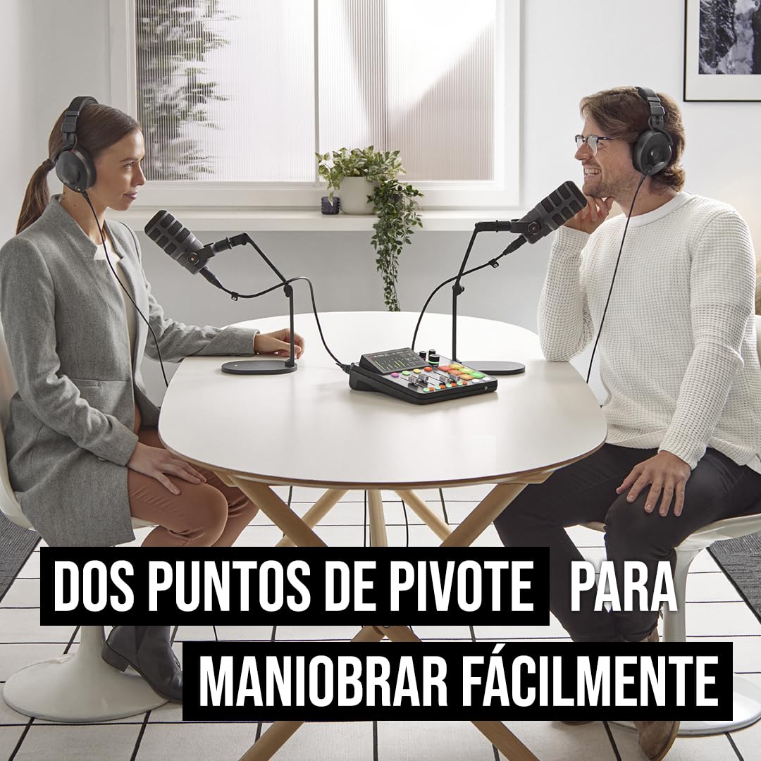 RØDE DS2 Brazo de estudio de escritorio para micrófonos, cámaras, teléfonos inteligentes, luces y otros accesorios (hasta 900 g)