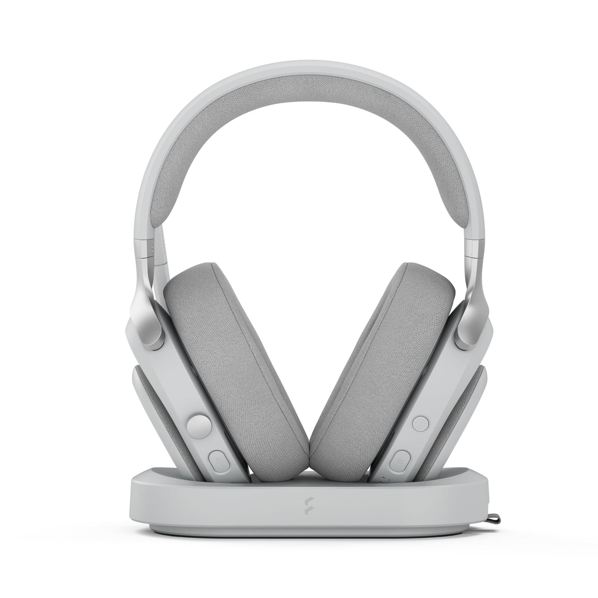 Fractal Design Scape Light - Auriculares inalámbricos para Gaming en PC - Micrófono Giratorio con Mute y antirruido - hasta 40 Horas de autonomía - Iluminación Ambiental configurable - Gris