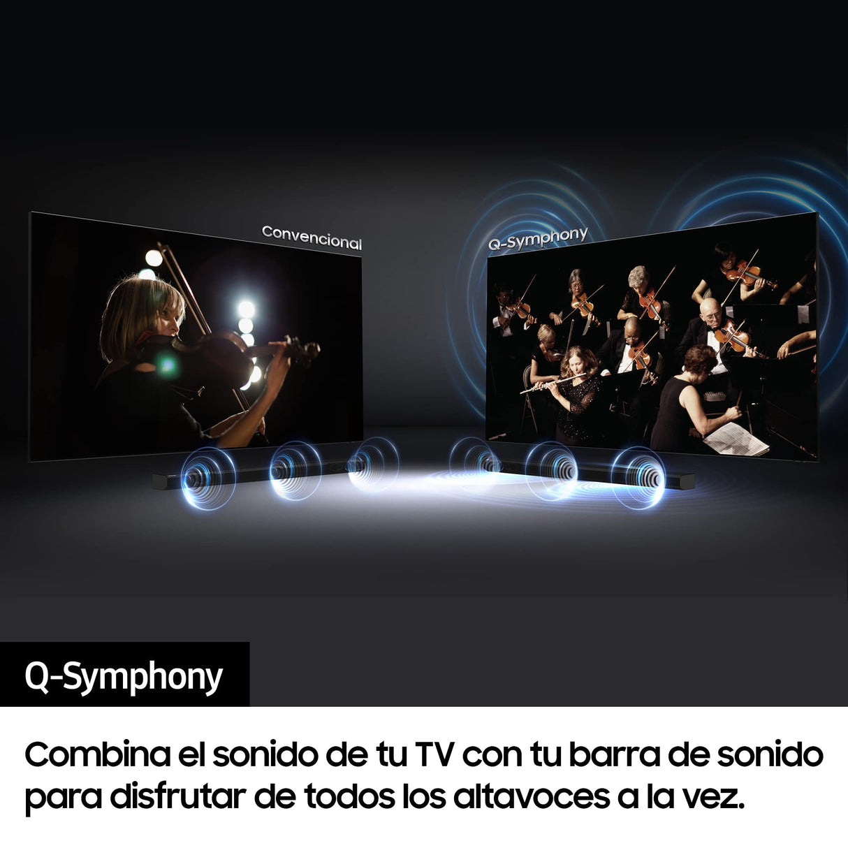 Samsung Smart TV 2022 55BU8500 - 55", 4K, Procesador Crystal UHD, Contast Enhancer con HDR10+, Q-Symphony y Alexa integrada, 2022