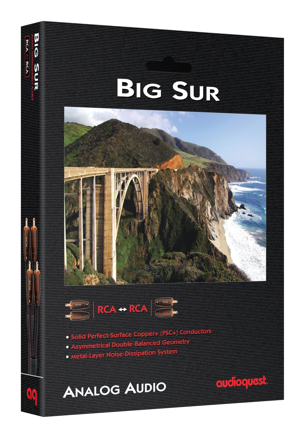 Audioquest Big Sur 0,6 M High-End Audiokabel Cinch auf Cinch (Stereo)