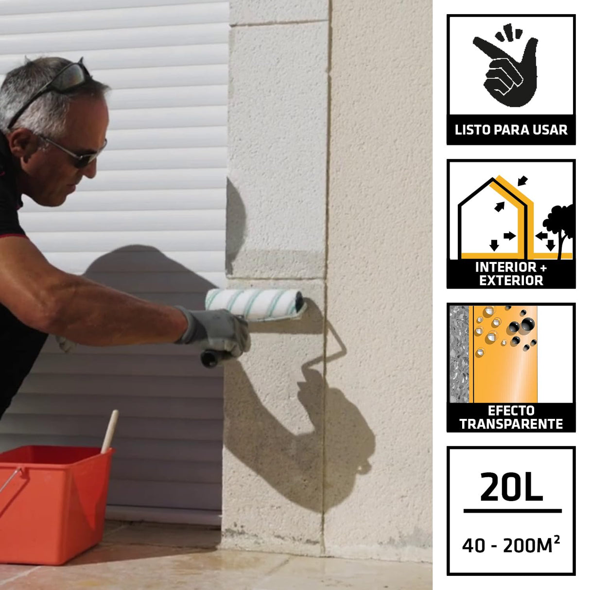 SIKA - Impregnación protectora para superficies porosas - Sikagard 790 All in One Protect - Fachadas, pavimentos y cubiertas - Interior y exterior - 20L