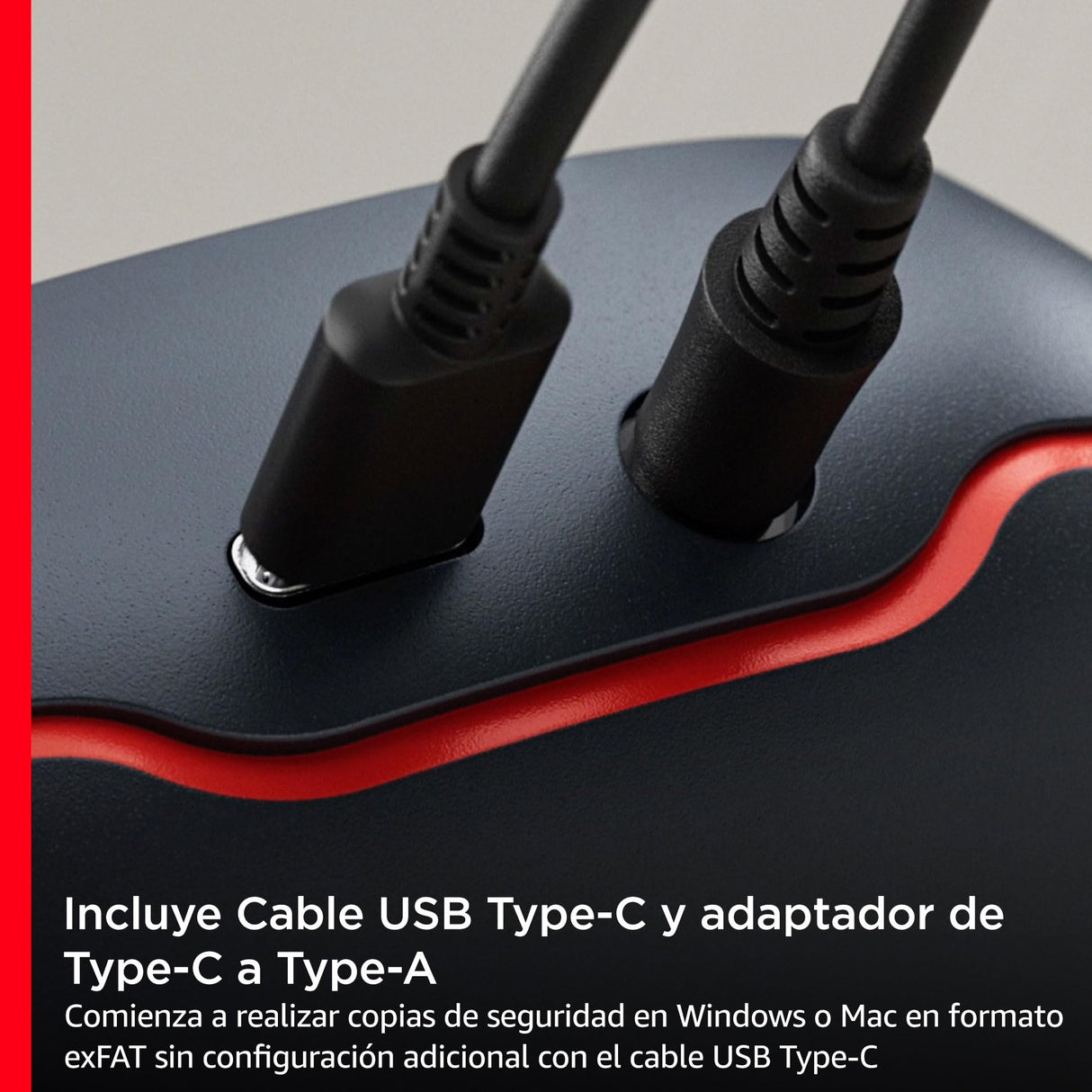 SanDisk Desk Drive SSD 8TB unidad SSD externa de sobremesa, compatible con Windows y Mac, copias de seguridad automáticas, hasta 1000 MB/s, Alta capacidad, formato exFAT, USB-C, USB 3.2 Gen 2