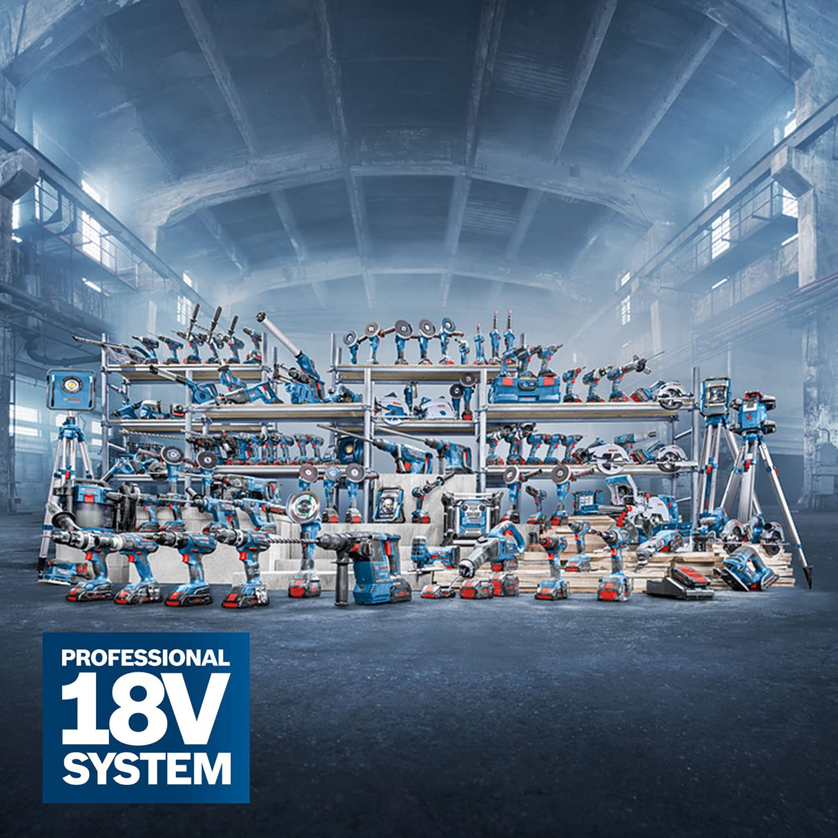 Bosch Professional 18V System GNH 18V-64 - Clavadora a batería para madera (Ø máx. 1,6 mm, clavos 32/64 mm, sin batería, en L-BOXX)