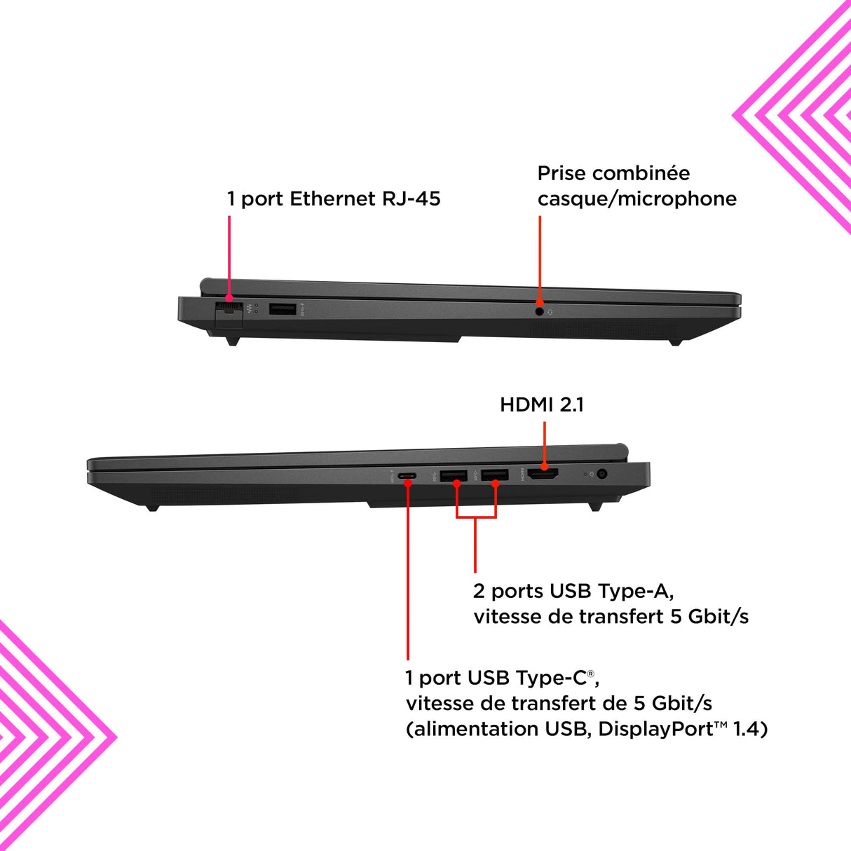 HP OMEN 16-xd0000sf PC Portable Gaming 16,1" FHD IPS (Ryzen 7-7840HS, RAM 16 GB, SSD 512 GB, NVIDIA GeForce RTX 4060 8GB, AZERTY, Windows 11 Familia) Negro sombreado