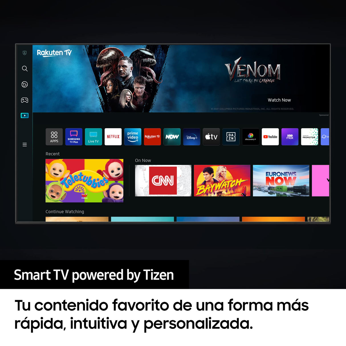 Samsung Smart TV 2022 55BU8500 - 55", 4K, Procesador Crystal UHD, Contast Enhancer con HDR10+, Q-Symphony y Alexa integrada, 2022