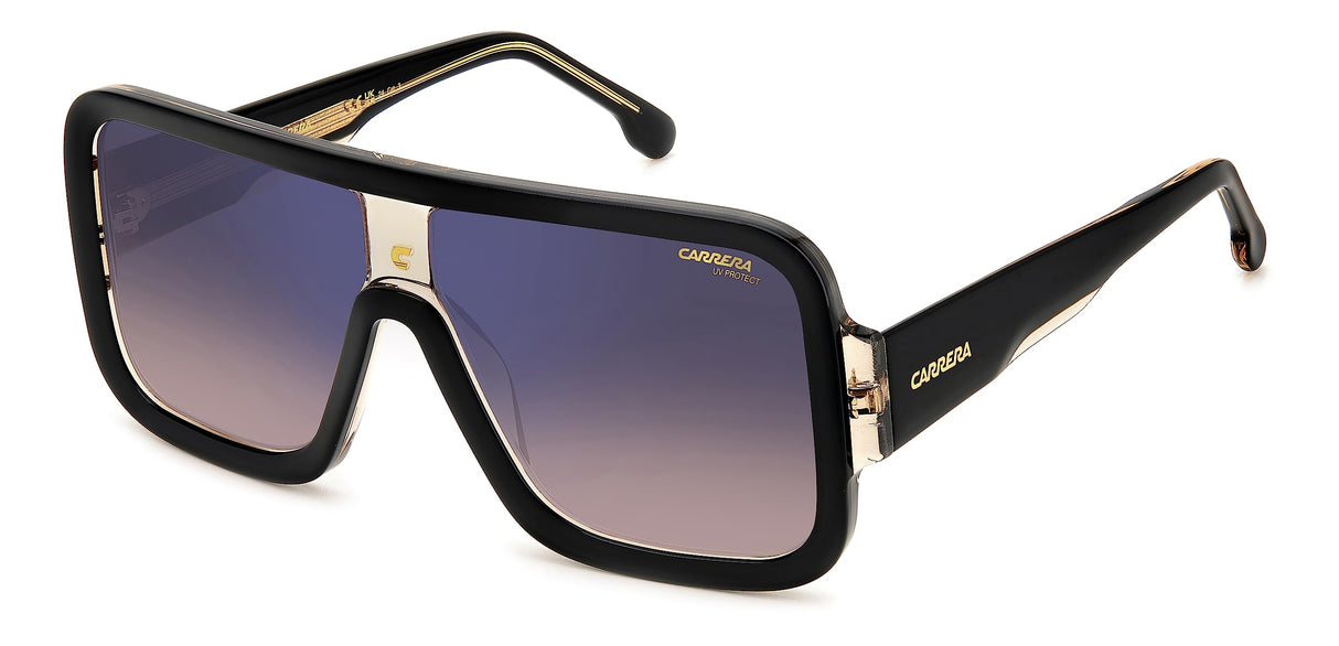 Carrera Gafas de Sol FLAGLAB 14 Black Beige/Brown Shaded Blue Mirror 62/11/145 unisex