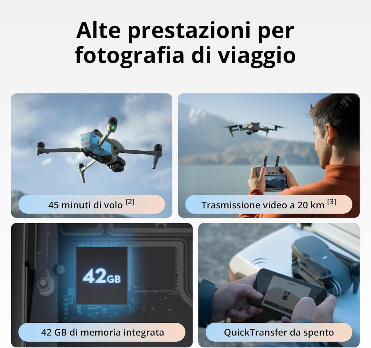Pack DJI Air 3S Vuela Más (RC-N3), dron con gran angular con CMOS 1" y telecámara media, vídeo 4K/60 fps HDR, detección de obstáculos omnidireccional en escenas nocturnas y 3 baterías para volar más