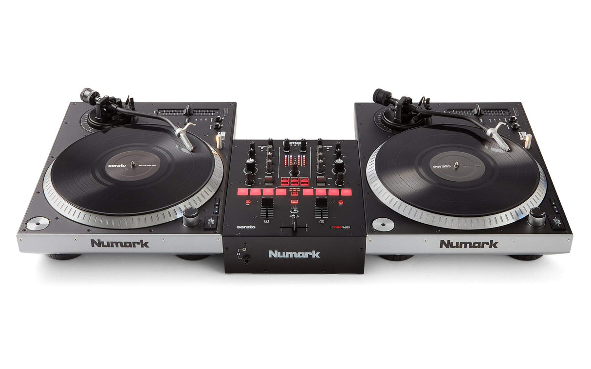 Numark Scratch - Mezclador de DJ, dos canales scratch para Serato DJ Pro, Crossfader Innofader, licencia DVS, 6 selectores de efectos de acceso directo, performance pads, 24 bits calidad de sonido