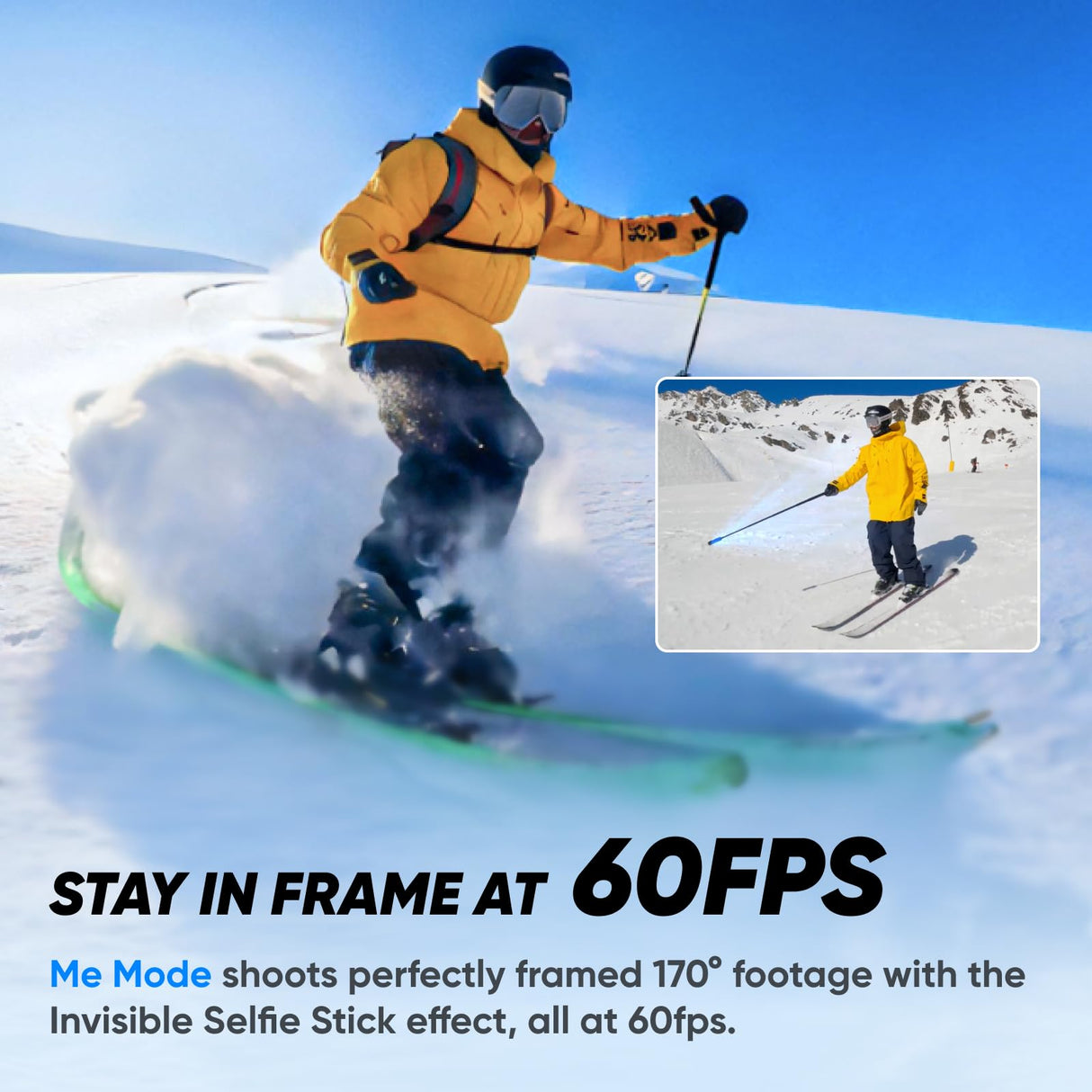 Insta360 X3 Paquete de Nieve - Cámara de acción Impermeable de 360° con Sensor de 1/2", 5,7 K 360°, Fotos de 72 MP a 360°, estabilización, Pantalla táctil de 2,29 Pulgadas, retroalimentación de