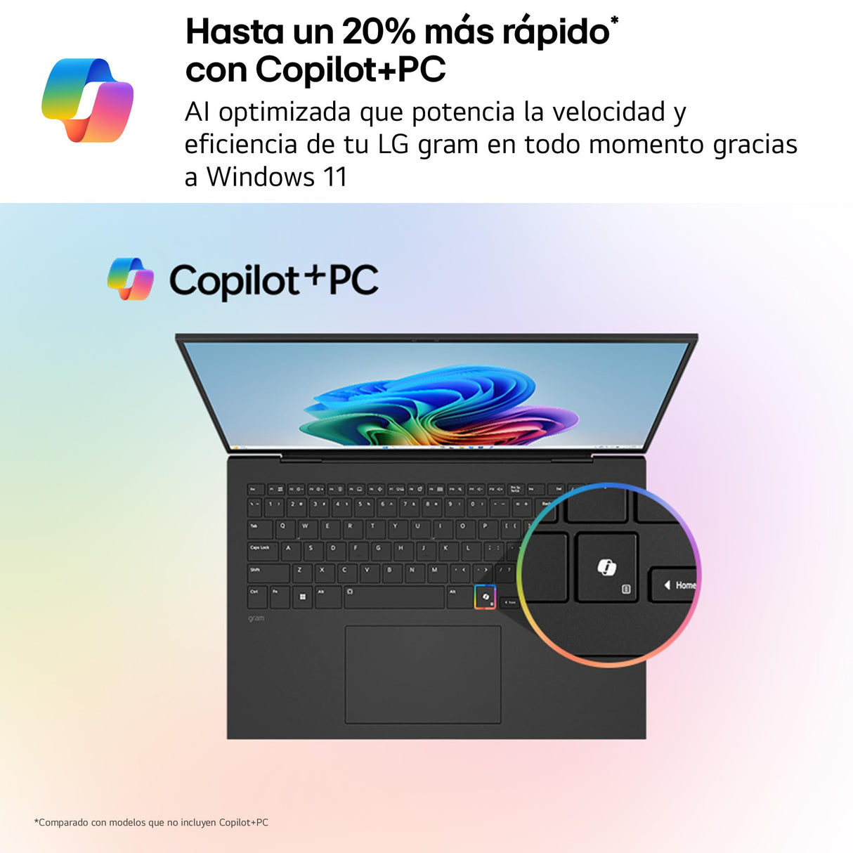 LG gram 16Z90TL-G.AU85BN - Ordenador Portátil Ultraligero de 16" Intel Core Ultra 7 258V, 32 GB RAM, 512 GB SSD, IPS Antirreflejo, 1239g, 28.5h, Windows 11, Teclado QWERTY Español, Negro Carbón