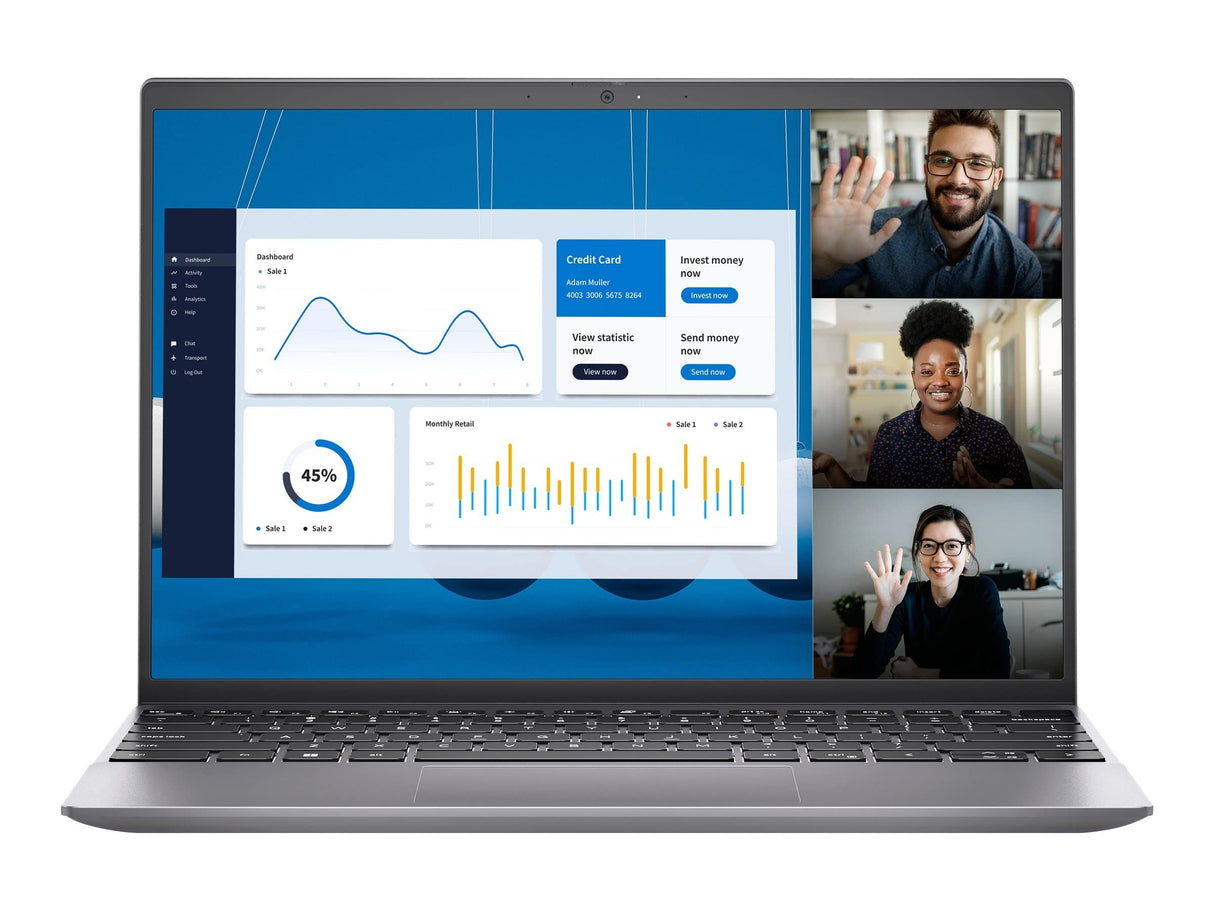Dell Vostro 5320 Gris - 13.3" - Intel Core i7-16GB - 512GB SSD - Windows 11 Pro