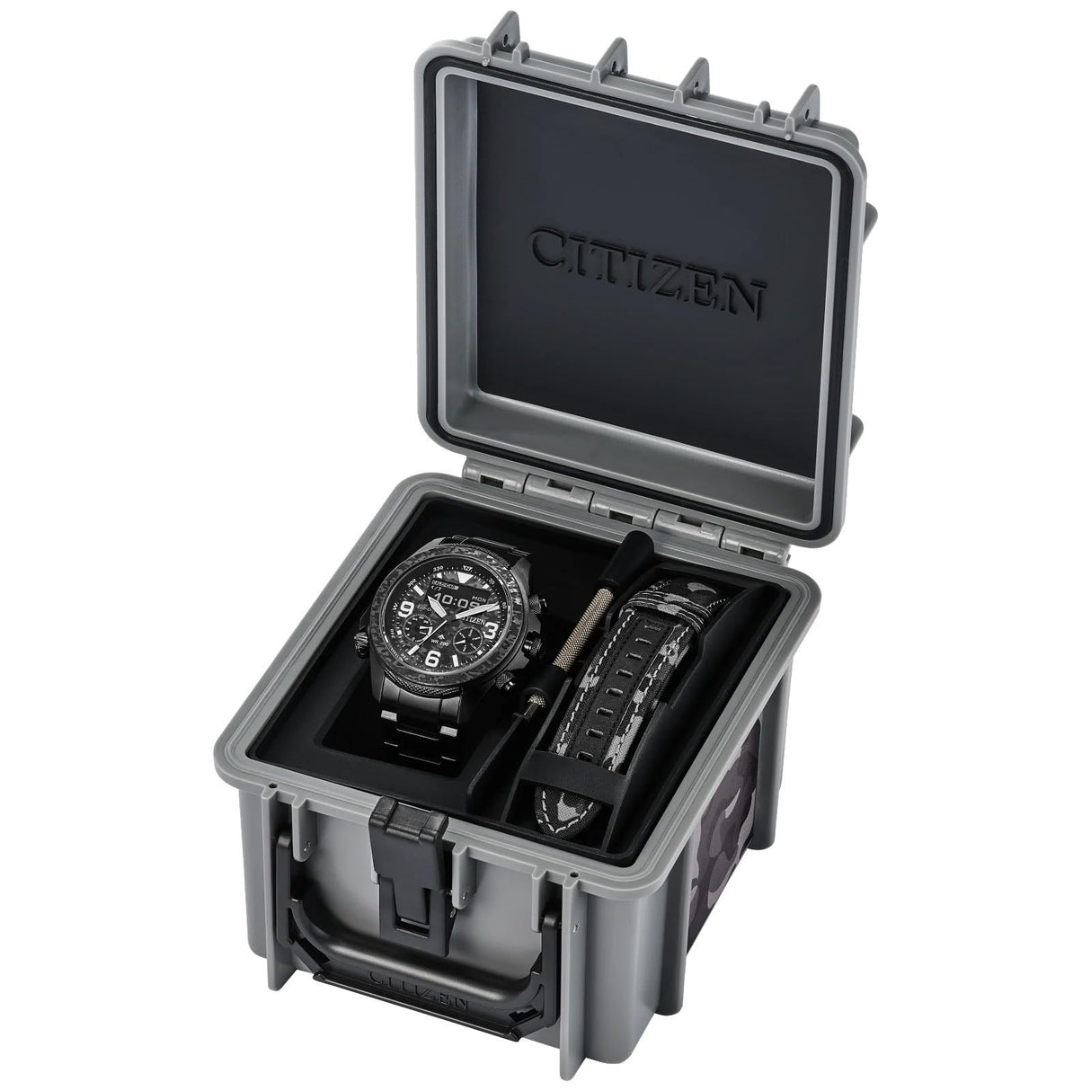 Citizen Reloj Análogico-Digital para Hombre de Eco-Drive con Correa en Acero Inoxidable JV1008-63E