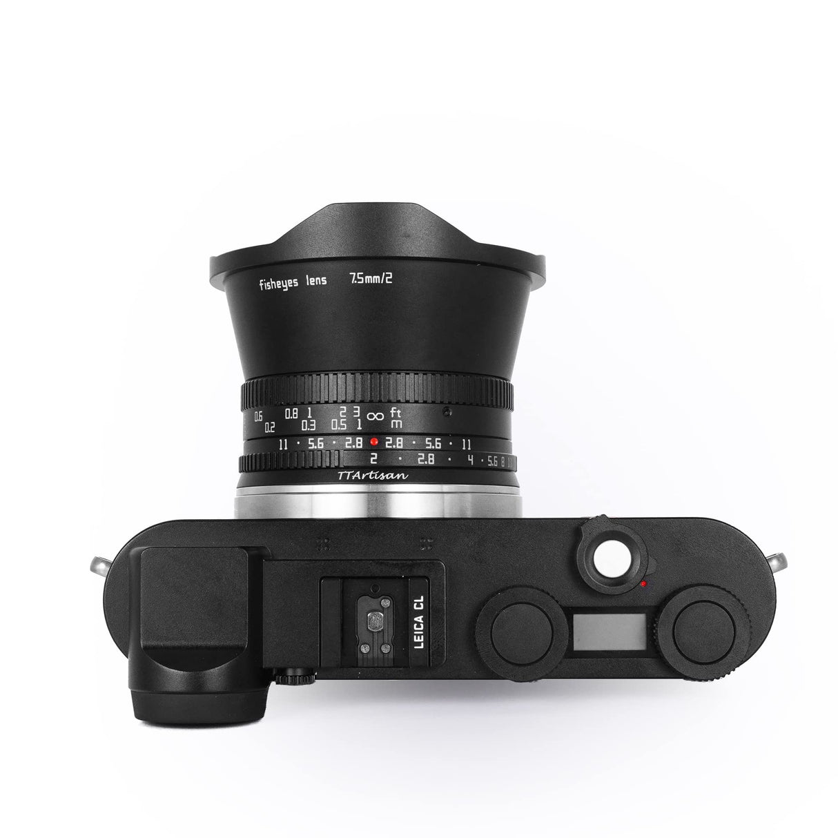 TT Artisan Conector de Objetivo de 7,5 mm F2.0 APS-C para cámara Panasonic Leica L Sigma Mount Negro, Objetivo Gran Angular con ángulo de visión de 180 Grados