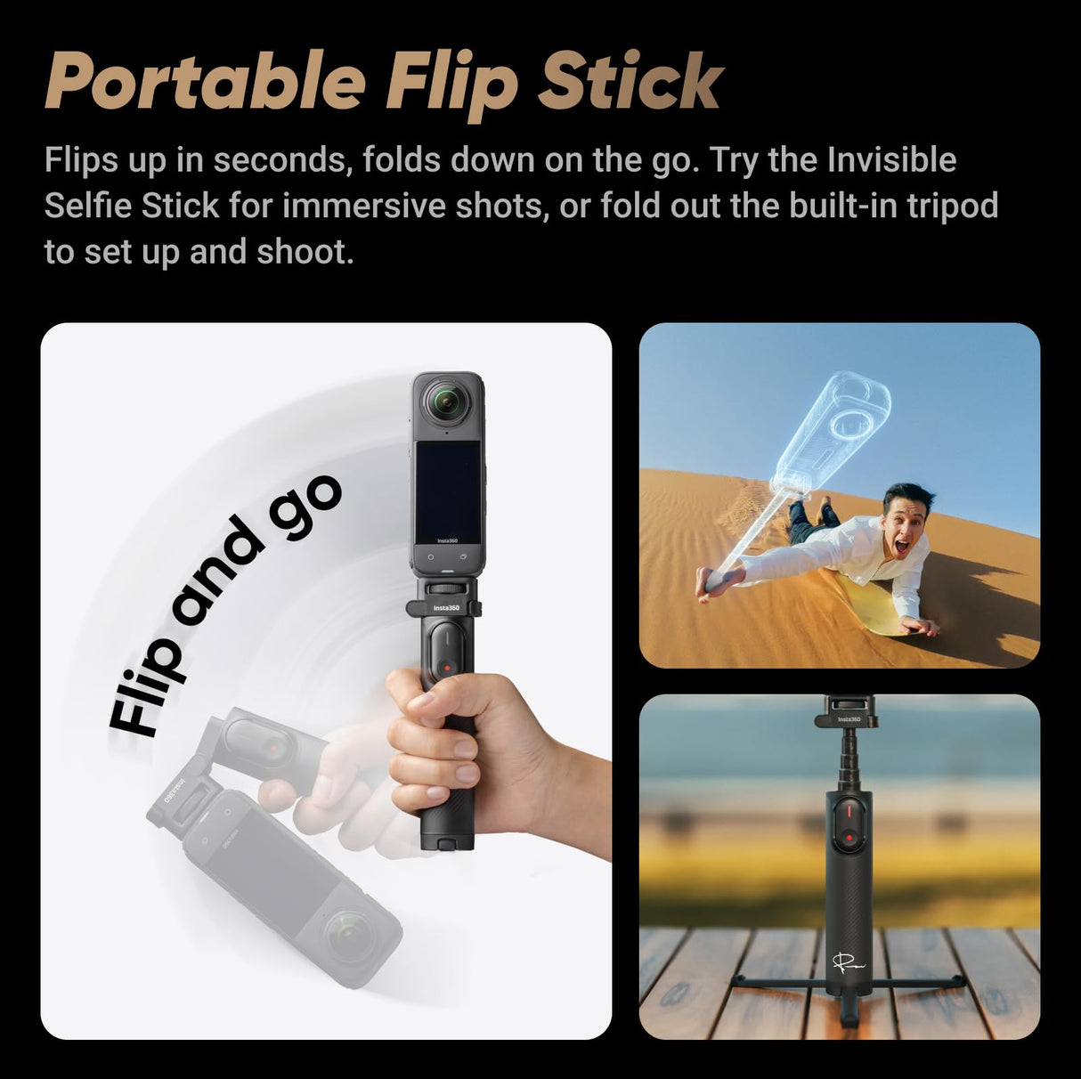 Insta360 X4 Peter McKinnon Edition - Cámara de acción Impermeable 8K 360°, vídeo Gran Angular 4K, Efecto Selfie Invisible, Protector de Lente Desmontable, edición de IA, estabilización