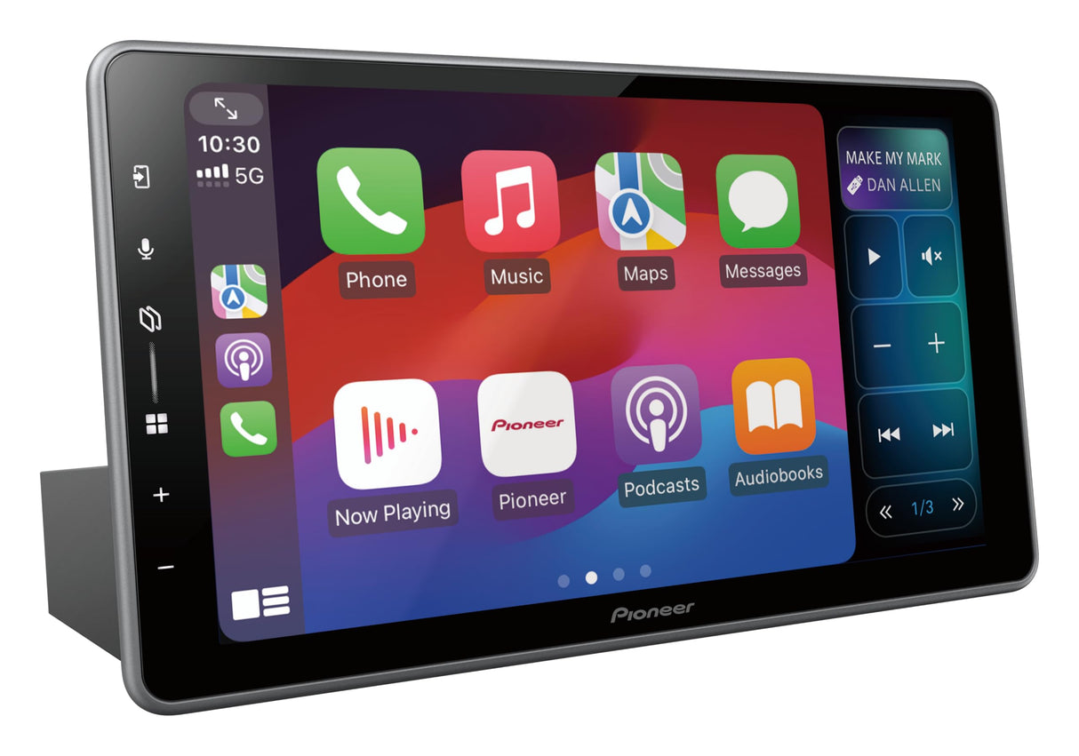 Pioneer SPH-DA97DAB-UNI Media Center 1DIN 9.0" Panel táctil capacitiva con WiFi, Bluetooth, Apple CarPlay, Android Auto y Dab+, Ecualizador gráfico de 13 Bandas