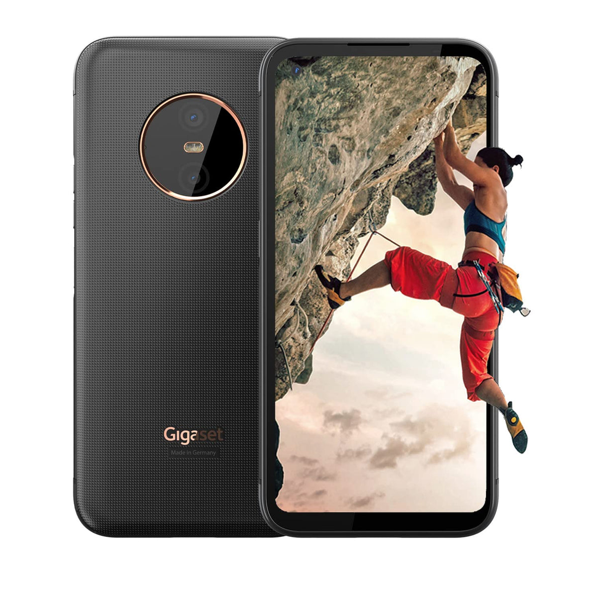 Gigaset GX6 para Exteriores 5G Smartphone - Estándar Militar, IP68 Resistente al Polvo y al Agua, Pantalla de 6,6" FHD+ con Gorilla Glass - 128GB+6GB RAM - Cámara de 50MP, Capaz de Android 14, Negro