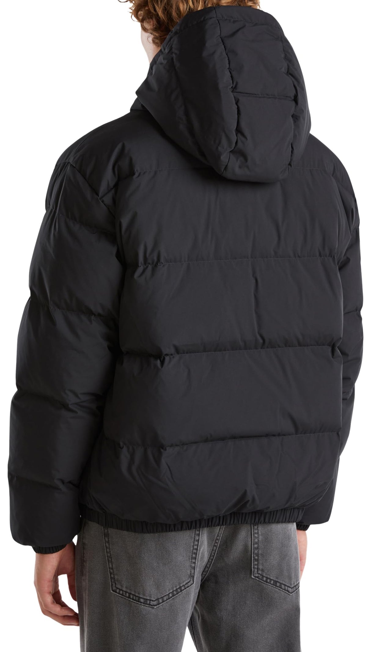 United Colors of Benetton Chaqueta 2jf8un05e Corta, Negro, S Hombres