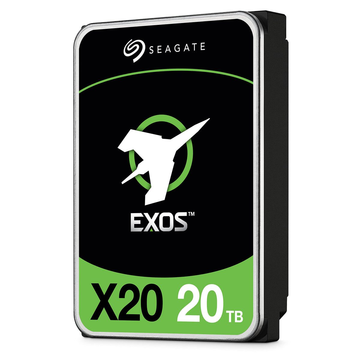 Seagate Exos X20 de 20 TB, Unidad de Disco Duro SAS de 3,5 Pulgadas a 12 GB/s, 7.200 RPM, 2,5M MTBF, 512e y 4Kn FastFormat, Baja latencia con caché Mejorado (ST20000NM002D)