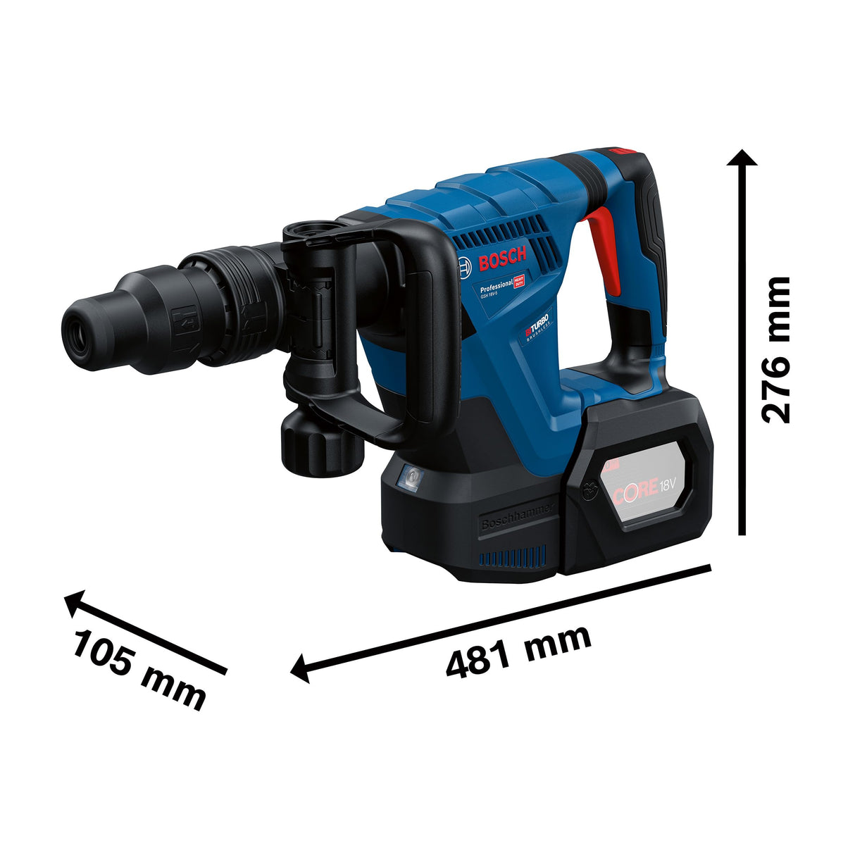 Bosch Professional 18V System martillo demoledor a batería GSH 18V-5 (incl. XL-BOXX)
