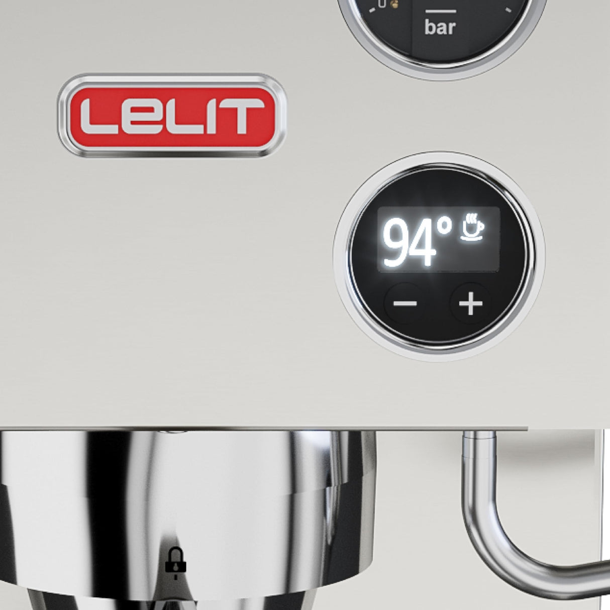 Lelit Victoria Máquina de Café - Con Espumador de Leche - PL91T - Acero Inoxidable Cepillado