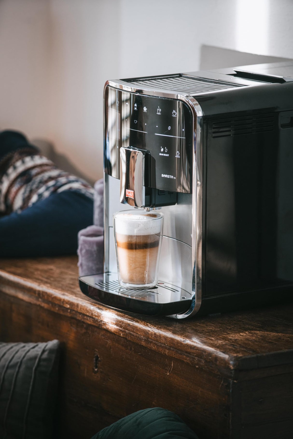 Melitta F850-101 Máquina de Café Automática Caffeo Barista TS Smart (Plata) F 850-101, 1450 W, 1.8 litros