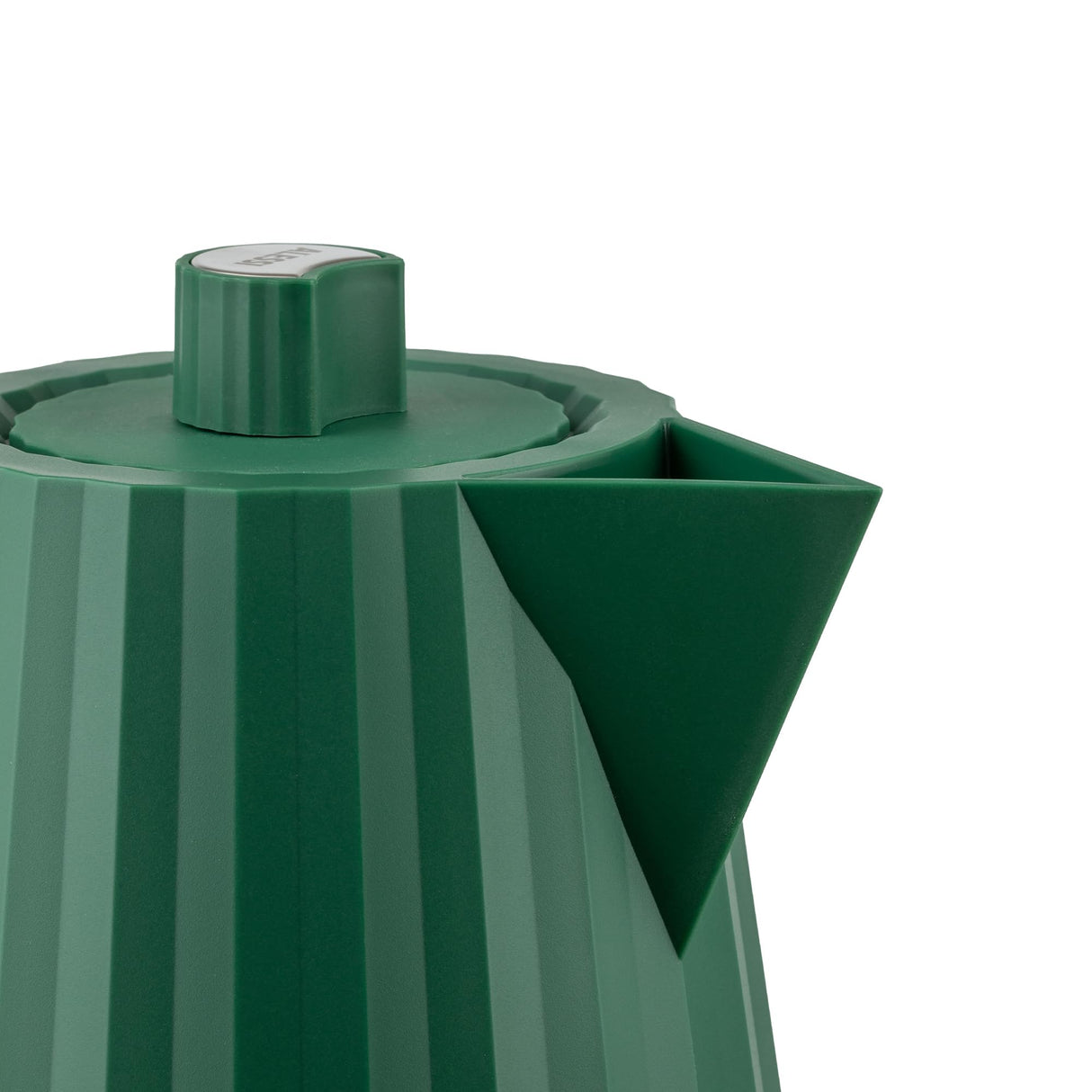 Alessi Plissé MDL06 GR - Hervidor Eléctrico de Diseño, en Resina Termoplástica, Enchufe Europeo, 2400 W, 170 cl, Verde
