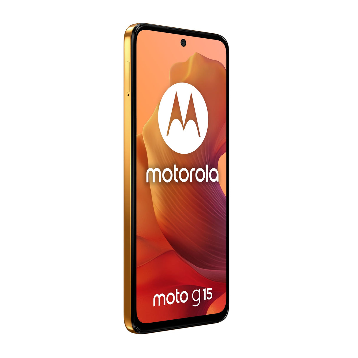 Motorola Moto g15 12GB (4GB+8GB RAM Boost)/128GB Naranja, España, Pantalla de 6,72” FHD+, Sistema de cámaras de 50 MP y Objetivo Ultra Gran Angular, Batería 5200 mAh, Carga TurboPower, Soft Luxe