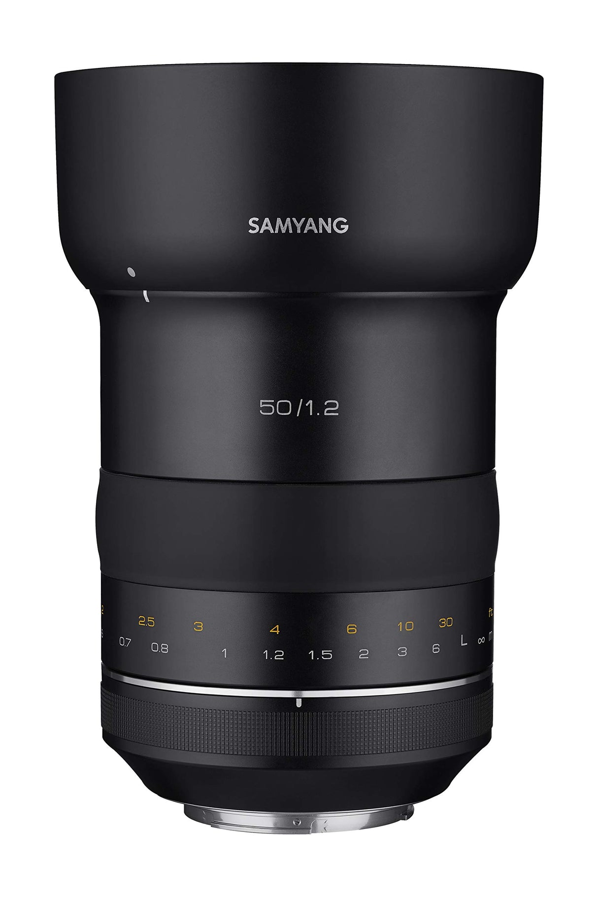 Samyang SYXP50-C XP - Lente de Alta Velocidad para Canon EF (50 mm, f/1,2), Color Negro