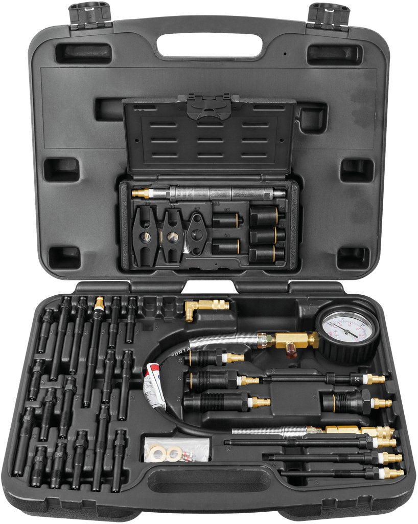 KS Tools 150.3660 Juego de verificación de compresión para motores diesel, 36 pzs