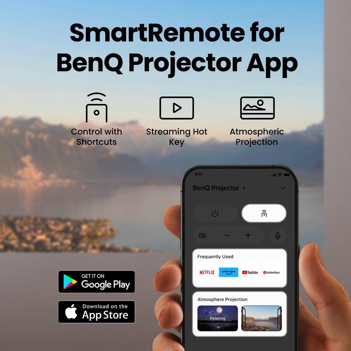 BenQ GP520 proyector LED 4K HDR 2600 lúmenes para Sala de Estar, Google TV, Modo Cine automático, MEMC, Rec.709, HDR10+, HDMI 2.1, USB-A, USB-C, Wifi6, Bluetooth 5.2, eARC, Dolby, Sonido 7.1 Canales