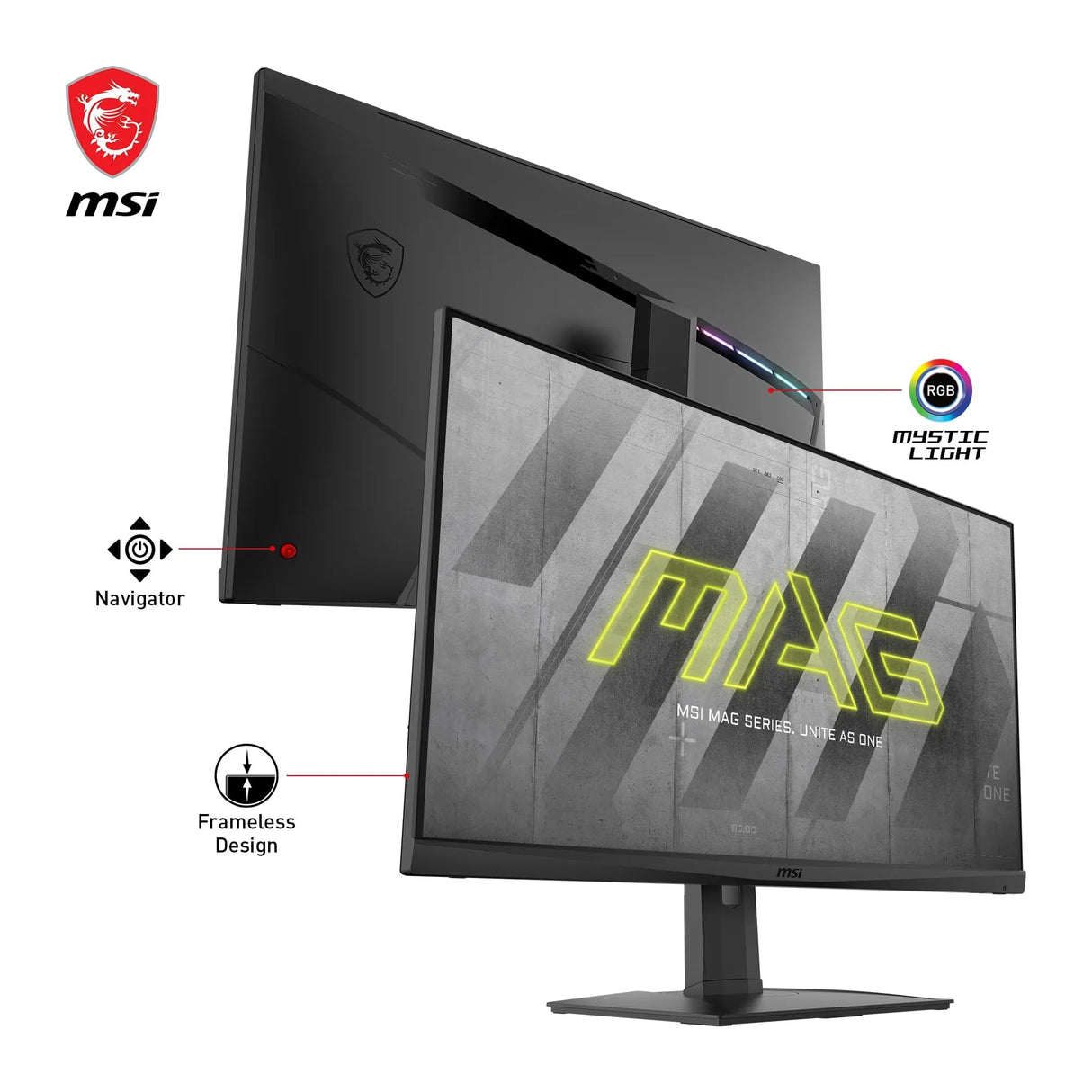 MSI MAG321QR QD - Monitor Gaming Plano 31.5", IPS, WQHD (2560x1440, 16:9, G-SYNC Compatible, Quantum Dot, Console mode FHD a 120Hz)