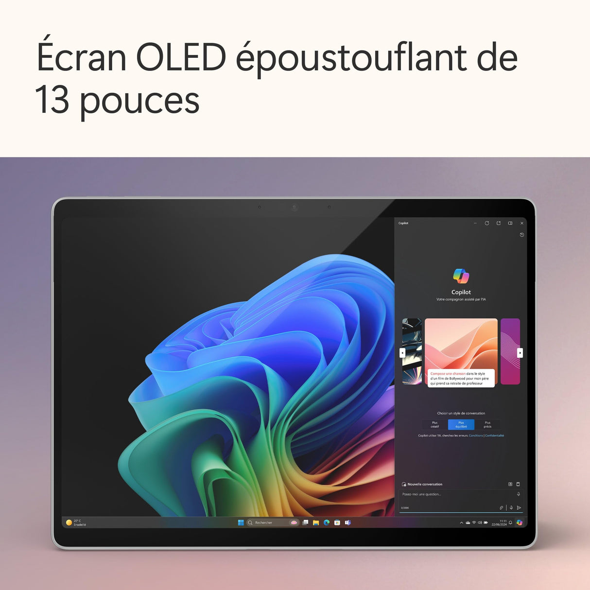 Microsoft Surface Pro (Cargador no Incluido) | Copilot+ PC | Pantalla táctil OLED 13 | Snapdragon® X Elite | 16GB RAM | SSD 512TB | Último Modelo, 11ª edición | Platino