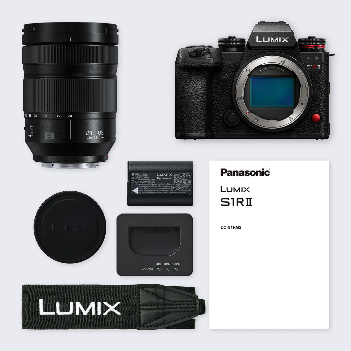 Panasonic LUMIX S1RM2ME Cámara Sin Espejo de Fotograma Completo, 44MP, Video 8K, Active I.S, Grabación 4:2:2 10 bit, 4K 120p, 60p y 6K 30p Open Gate, Montura L, DC-S1RM2ME,
