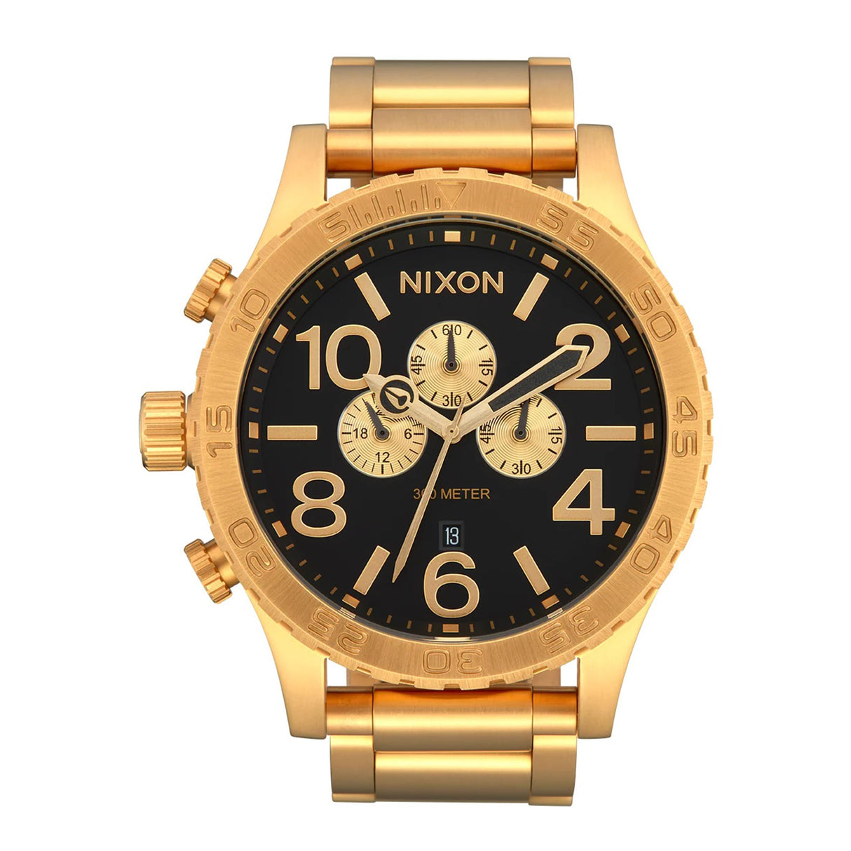 Nixon Reloj Analógico para Hombres de Cuarzo japonés con Correa en Acero Inoxidable A1389-510-00