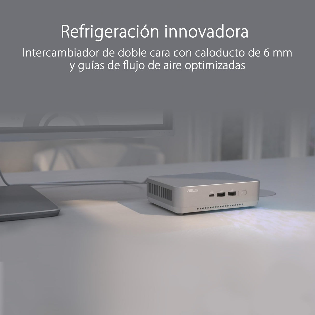 ASUS NUC 14 Pro Plus Mini PC, Procesador Intel Core Ultra 9 185H, Intel ARC Graphics, 32GB RAM DDR5, 1TB SSD, Windows 11 Home, Cable de alimentación no Incluido, Negro